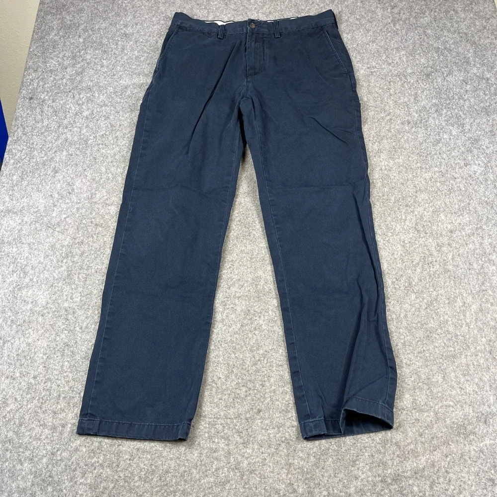 Polo Ralph Lauren Mens Classic Fit Chino Pants Navy Blue Cotton‎ Twill 34x31